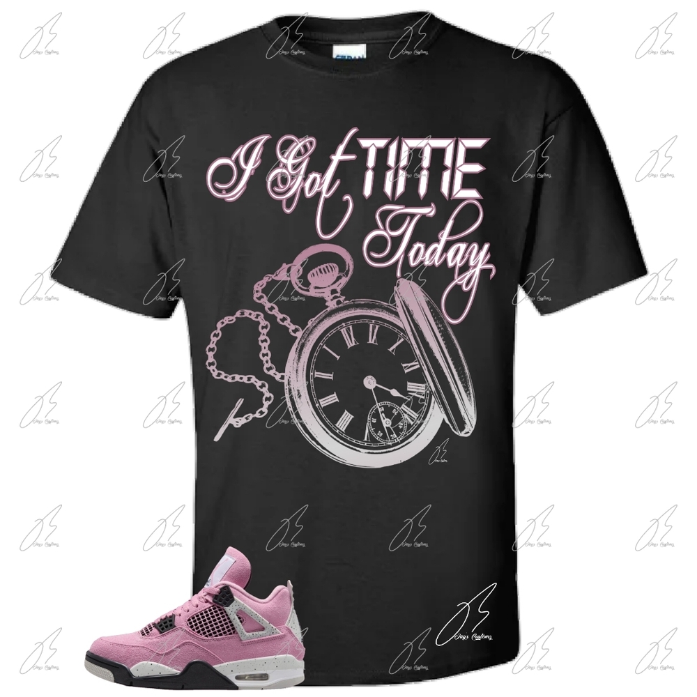 Air Jordan 4 Orchid/Pink Matching Shirt,Got Time Graphic Tee,Best Gift,Christmas